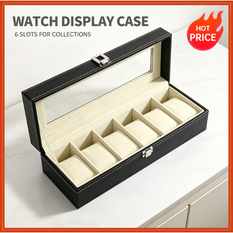 Men Accessories Organiser - Коробка для часов из искусственной кожи