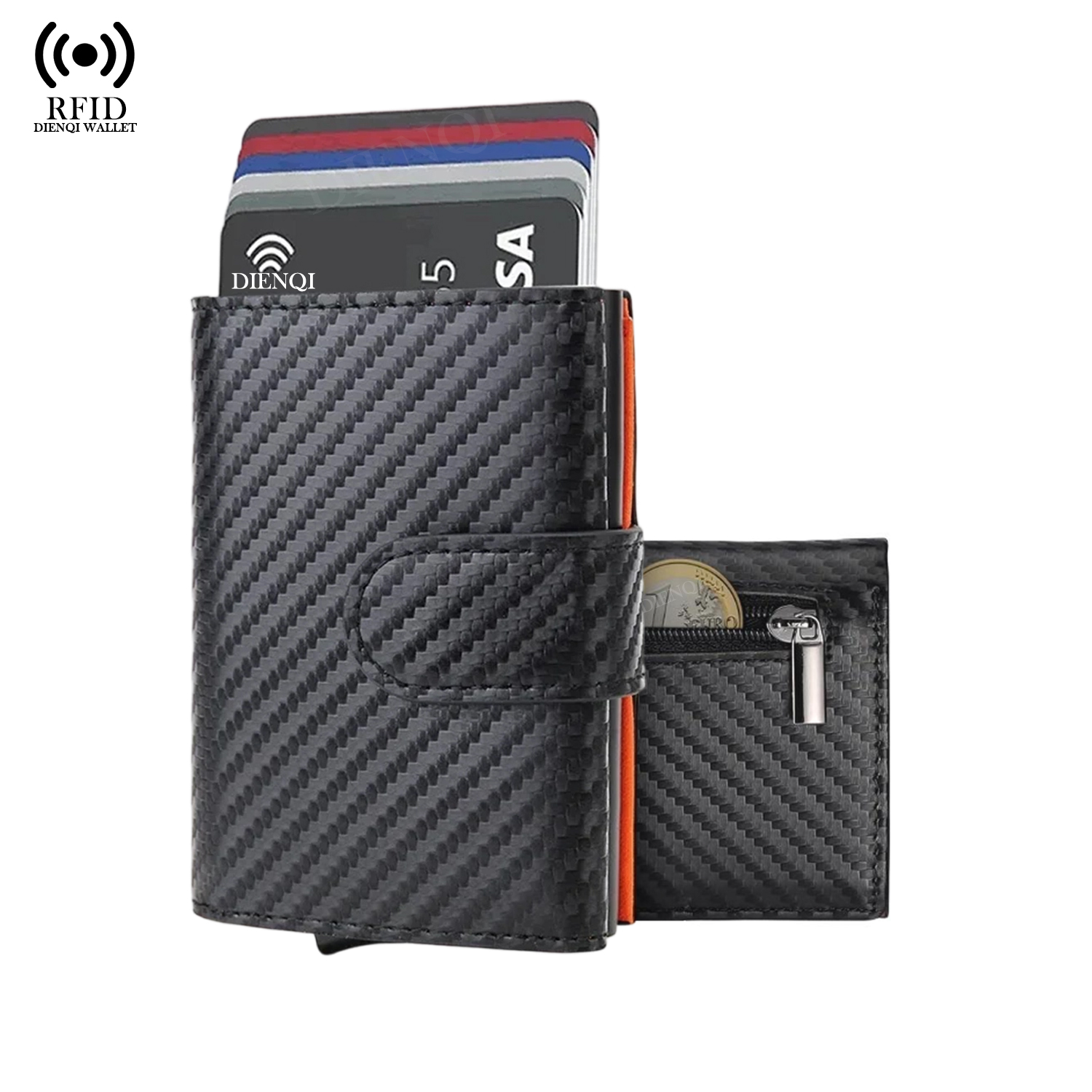 Coin Holder Men - Кожаный держатель для визитных карточек из