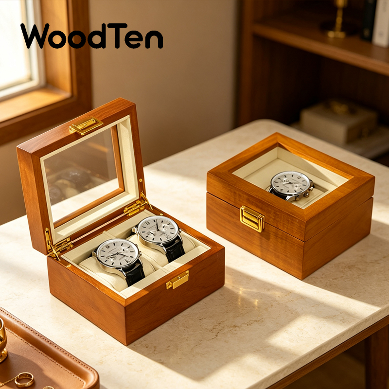 Men Accessories Organiser - Деревянная коробка для часов WoodTen с