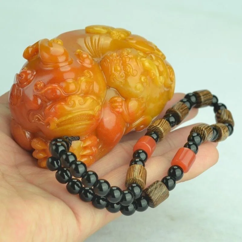 Men'S Accessories Chain - Натуральный кулон Huang Longyu Pixiu ожерелье