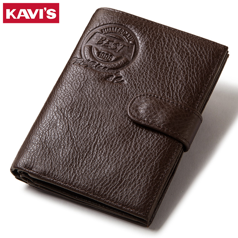 Coin Holder Men - KAVIS кошелек из натуральной кожи, мужской