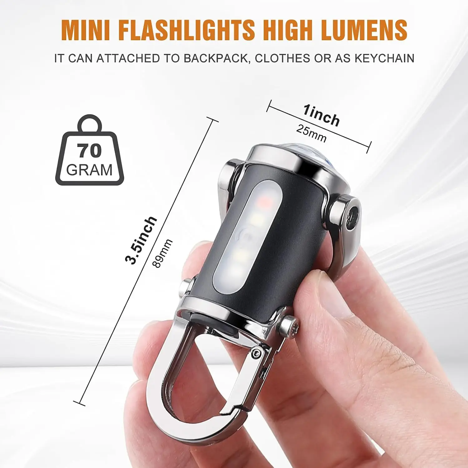 Мини-брелок-фонарик, перезаряж – обзор и цена Men Keychain Accessories