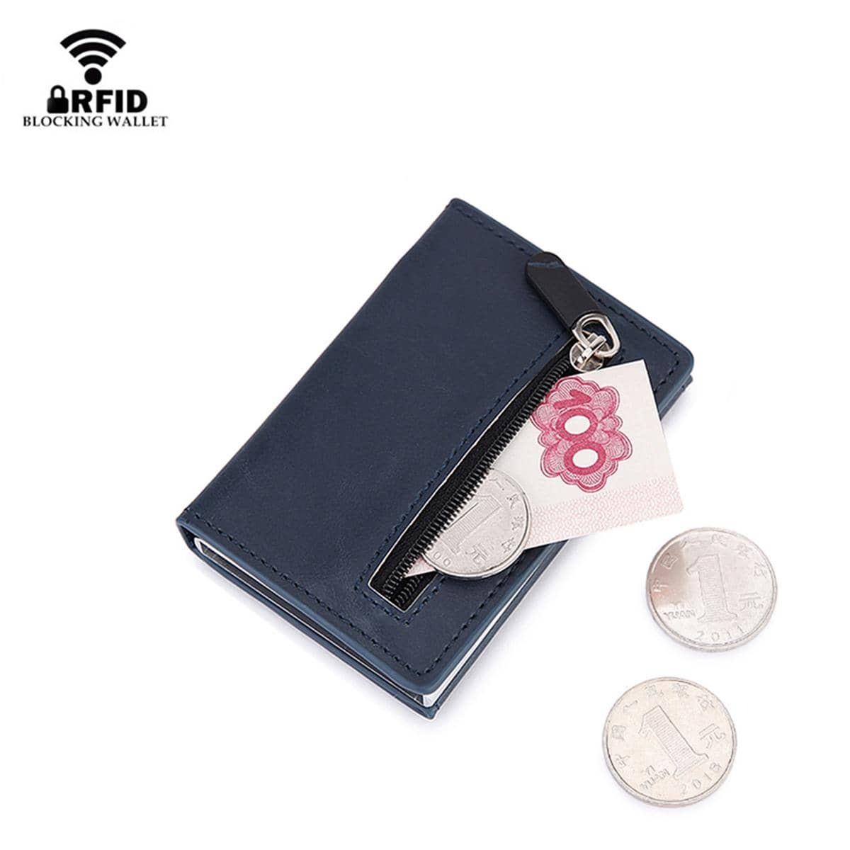 Кошелек для карт с защитой от  – обзор и цена Coin Holder Men